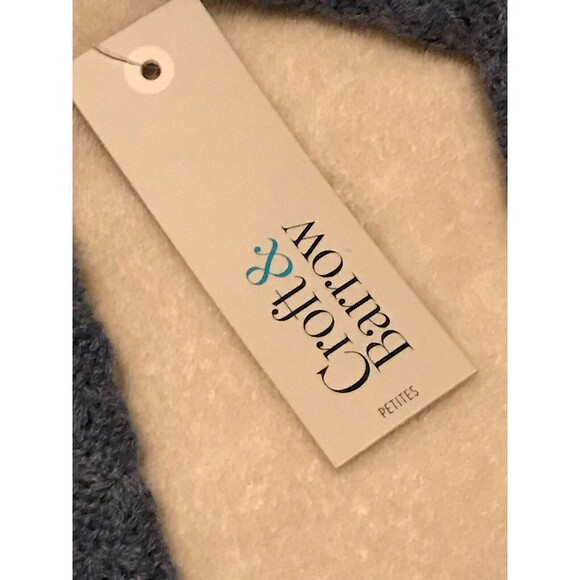 Croft & Barrow Soft Sweater Pull Over boat neck Style P2XL Long Sleeve Blue New - Picture 5 of 10